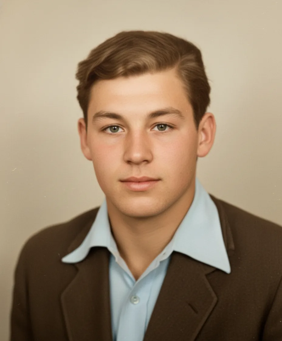 Foto de retrato restaurada pela RetroIA
