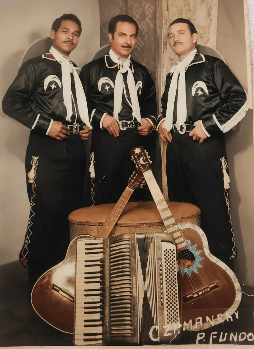 Foto de família restaurada pela RetroIA
